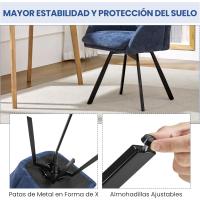 Silla Giratoria de Oficina 360° Diseño de Flor para Escritorio Silla de Maquillaje Chenilla para Sala de Estar, Dormitorio y Estudio Color Blanco - details 16