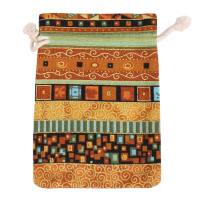 Bolsa de monedas de estilo egipcio, bolsa de regalo con cordón impreso, bolsita de algodón, monedero de viaje de caramelo, étnico, 12 unidades - details 5