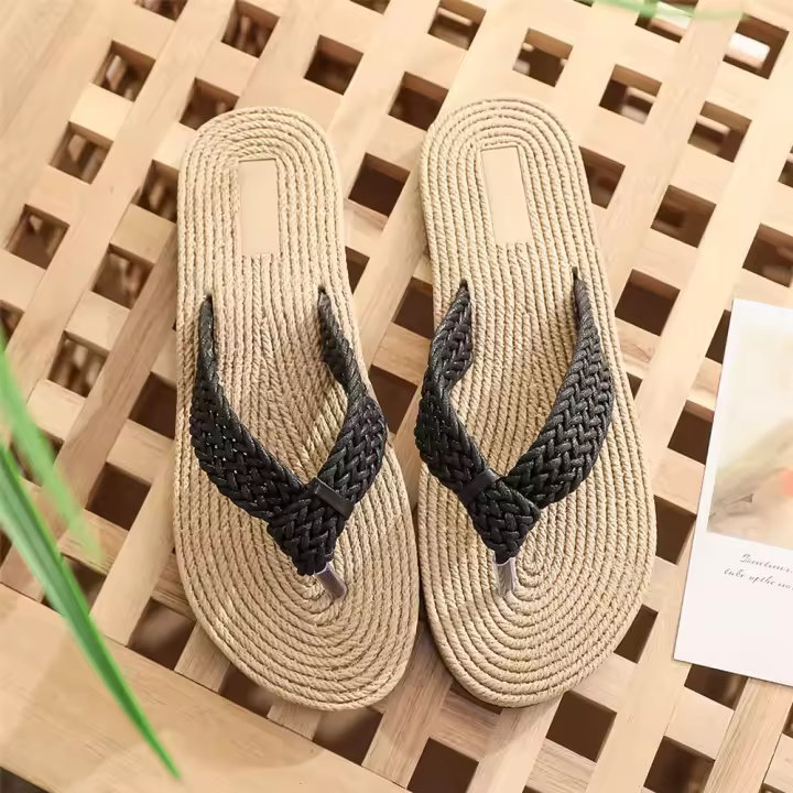 Sandalias de Playa para Mujer de Primavera/Verano Suela de Cuero Sintético Resistente a Desgaste - 1