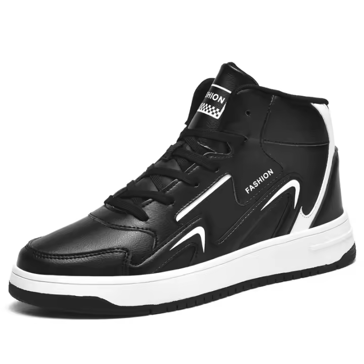 Zapatillas de deporte de alta calidad para hombre, zapatos de baloncesto informales para niños, zapatos de tenis antideslizantes, zapatos deportivos de cuero cómodos, zapatillas Unisex - 1