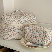 Bolso De Cosméticos Vintage Con Pato De Algodón Aterciopelado Para Mujer Bolso De Mano Portátil Con Cierre De Cremallera Para Almacenamiento De Maquillaje - details 3