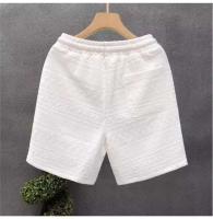 Pantalones cortos blancos de alta calidad para hombre, deportivos, transpirables, con cordón de cintura elástica, informales, sueltos, de verano - details 3