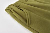 Suéter de color liso con bolsillo grande para mujer, ribete informal de dos piezas, nueva moda - details 19