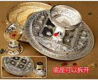 Productos de templo budista, placa Manzha de aleación, exquisita aleación tallada tibetana, disponible en tres tamaños, colores y múltiples - details 1