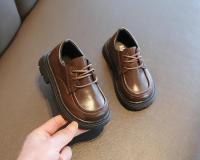 Zapatos de Cuero Negro Moda Clásica para Bodas y Fiestas Suela Gruesa Adecuados para Niños y Niñas - details 10