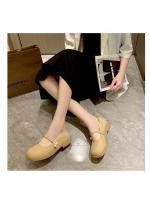Mary Jane zapatos de las mujeres de suela plana solo zapatos verano 2025 nuevos dos desgaste un pedal con falda suave zapatos pequeños de cuero - details 19