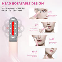 Máquina de Masaje para Belleza de Ojos con Luz Roja Terapia Herramienta de Cuidado con Vibraciones Tratamiento de Salón Compresión de Calor Dispositivo para Piel Normal - details 7