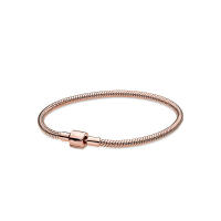 Pandora Chapado en Cobre Blanco Gruzo Plata Gold Rose Huesode Serpiente pulsera AMOR Amor pulsera - details 12