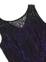 Vestido de Encaje con Cuello Redondo Retro de Ouwu Sin Mangas, Cinturón Enchufable, Estilo Vintage para Mujeres Perfecto para Fiesta de Halloween o Cumpleaños - details 11