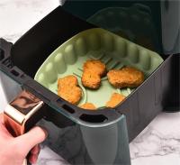 Moldes freidora de aire, bandeja para hornear cuadrada plegable,bandeja de silicona - details 9