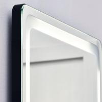Espejo de Pared con Luz LED Brillo Ajustable, 3 Colores, Control Remoto, Aluminio para Plata y Negro, 40x37x157,5 cm - details 7