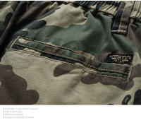 Pantalones Cargo de Camuflaje de Algodón 100% Pantalones Cortos Casuales para Hombres en Verano con Múltiples Bolsillos - details 13