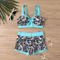 Nuevo traje de baño de dos piezas, bikini estampado de talla grande, traje de baño para mujer - details 21