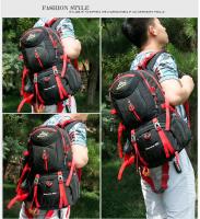 Mochila deportiva de gran capacidad para hombres y mujeres, bolsa impermeable para montañismo y senderismo al aire libre - details 5