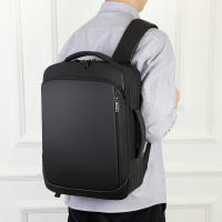 Mochila de negocios para ordenador portátil, bolso clásico de tela de membrana impermeable, correas, trabajo diario, USB, 16 pulgadas - details 11