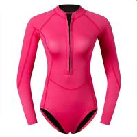 Mujer Diver 2mm neopreno equipo de buceo rosa Bikini de manga larga traje de baño coreano surf traje de baño Snorkeg - details 7