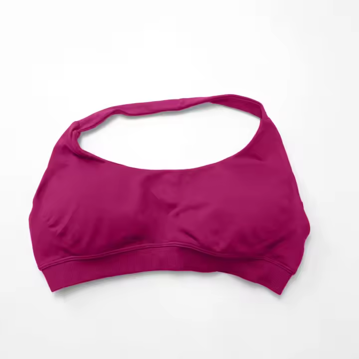 Sujetador deportivo sin costuras para mujer, Top con cuello Halter, soporte alto, realce, espalda abierta, ropa de gimnasio, ropa interior de entrenamiento para Yoga y Fitness - 1