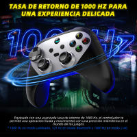 Controlador de juego para móvil inalámbrico, Joystick Hall de 1000Hz para Switch/PC/IOS/Android, Gamepad para PS4, compatible con giroscopio Turbo de seis ejes - details 3