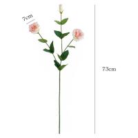 Grandes ramas de flores artificiales de Eustoma, 3 cabezas, simulación de tacto Real, flor de Lisianthus, flor falsa hidratante hecha a mano - details 0