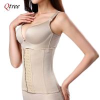 Qtree-vestido adelgazante para mujer, cinturón de entrenamiento de cintura, faja moldeadora de vientre, moldeador de cuerpo, correas de compresión de grasa, corsé con gancho firme - details 4