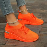 Zapatillas de deporte informales para mujer, zapatos de malla transpirables con cordones, Tenis de plataforma para caminar y correr, moda de verano - details 2