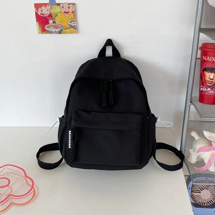 Mochila Universitaria de Nylon Estilo Bosque Fresca y Dulce Para Estudiantes Edición Invierno 2025 - 1