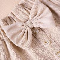 Falda de campamento para niñas de 1 a 5 años con bonito lazo de botones, ropa de otoño y primavera, disfraces - details 2