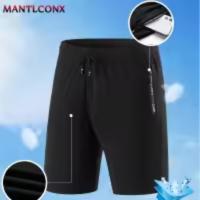 Summer Men's Sport Shorts Cool Sportswear Running Shorts Casual Bottoms Gym Fitness Training Jogging Short Pants Men Black Gray - details 10