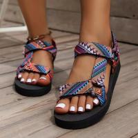 Zapatos Planos de Verano para Mujer Sandalias de Playa con Cordón de Caña Grande - details 3