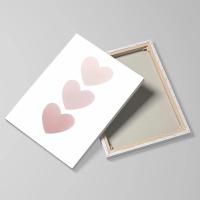 Póster Decorativo Rosa para Habitación de Niñas con Marco Pintura en Lienzo de Amor de Mariposa Arte de Pared para Cuarto de Bebé Marca JUBEER Material Lienzo - details 1
