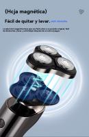 Afeitadora Eléctrica Inteligente Cabeza Magnética Rotativa Recargable Herramienta de Belleza para Depilación Corporal - details 12