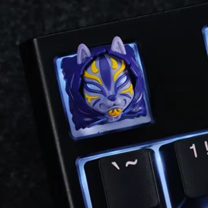 Set de Teclas de Anime ECHOME Teclas Personalizadas con Arte Original de Kitsune - 1