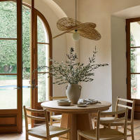 Wabi Sabi-Lámpara de ratán tejida a mano de estilo japonés, candelabro creativo para comedor, dormitorio y sala de estar - details 3