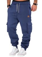 Pantalones de Sudadera para Hombres Ajuste Recto, Manga Larga, Multiple Bolsillos, Cordón, Ropa de Calle y Deportiva - details 7