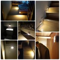 Luz LED nocturna para interiores con Sensor de movimiento, luces con pilas para pasillo, escalera, baño, armario y dormitorio - details 17