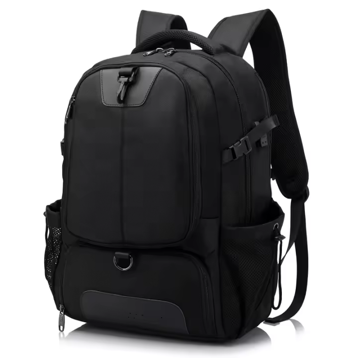Mochila de gran capacidad para hombre, bolsa de viaje con compartimento para zapatos, capacidad expandible, con interfaz USB - 1