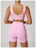 Sujetador deportivo con correa ancha para el hombro, sujetador de Yoga de una pieza resistente a los golpes, Top de Fitness al aire libre para mujer - details 26