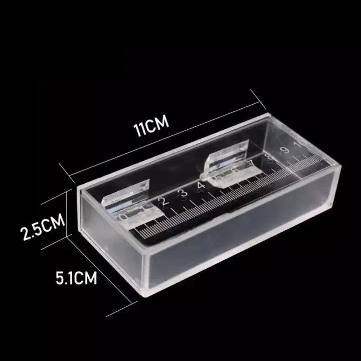 Caja transparente para observación de peces, Mini micropaisaje de escritorio, pecera dorada resistente a roturas con tapa y escala, pecera acrílica - 1