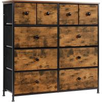 con 10 cajones de tela, cómoda para dormitorio, mueble de almacenamiento, muebles de dormitorio, cómoda para cocina, oficina, pasillo, mueble para TV con cajones - details 26