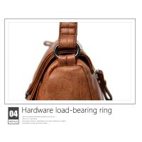 Bolsos de hombro de cuero suave Vintage para mujer, bolsos de lujo, paquete de diseñador, bolso cruzado pequeño, 2021 - details 21