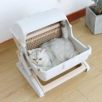 Caja de Arena Semi Automática Extra Grande para Gatos Restaurante para Mascotas Semi Cerrado - details 1
