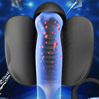 Vibrador de choque eléctrico para hombres, masturbador masculino, entrenamiento de resistencia, masajeador Sexual, anillo de glande, entrenador, juguete Sexual - details 15