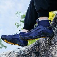 Zapatos acuáticos de secado rápido para hombre, zapatos para caminar en aguas arriba, zapatillas de agua transpirables de malla antideslizantes, calzado de escalada de alta calidad - details 20