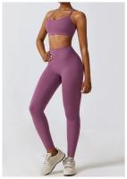 Pantalones de Yoga Transpirables para Mujer Pantalones Deportivos sin Costuras Elásticos Hips Push Up Leggings de Fitness Exercise Yoga Tipo de Paño: Entrenamiento - details 7