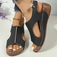 Sandalias de Tacón para Mujer 2025 Zapatos de Verano Bajos con Plataforma Calzado de Piso con Cuña - details 1