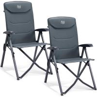 Silla de Camping Adulto 150kg Silla de Jardín Plegable Portátil de Alta Resistencia Respaldo Alto Silla Reclinable de 4 Posiciones para Campamento Picnic Jardín Caravana (1 Pc, Azul) - details 21