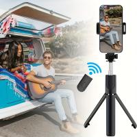 1pc Palo Selfie Móvil, Trípode Retráctil con Mando a Distancia Inalámbrico, Compatible con iPhone y Smartphones Android para Viajes, Vlogs, Vídeos y Selfies - details 3