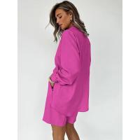 Versátil francés informal para mujer, dos piezas y color sólido, de moda, novedad 2024 - details 1