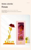 Navidad para damas Día del maestro Regalos para el día de la madre Flores y tarjetas de regalo de papel de aluminio dorado fresc - details 2