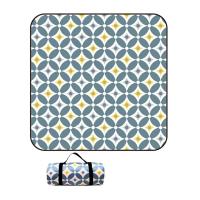 Manta de picnic para exteriores, impermeable, extragrande, esterilla de camping, 4 mm de grosor, 3 capas, embalaje enrollable - details 12